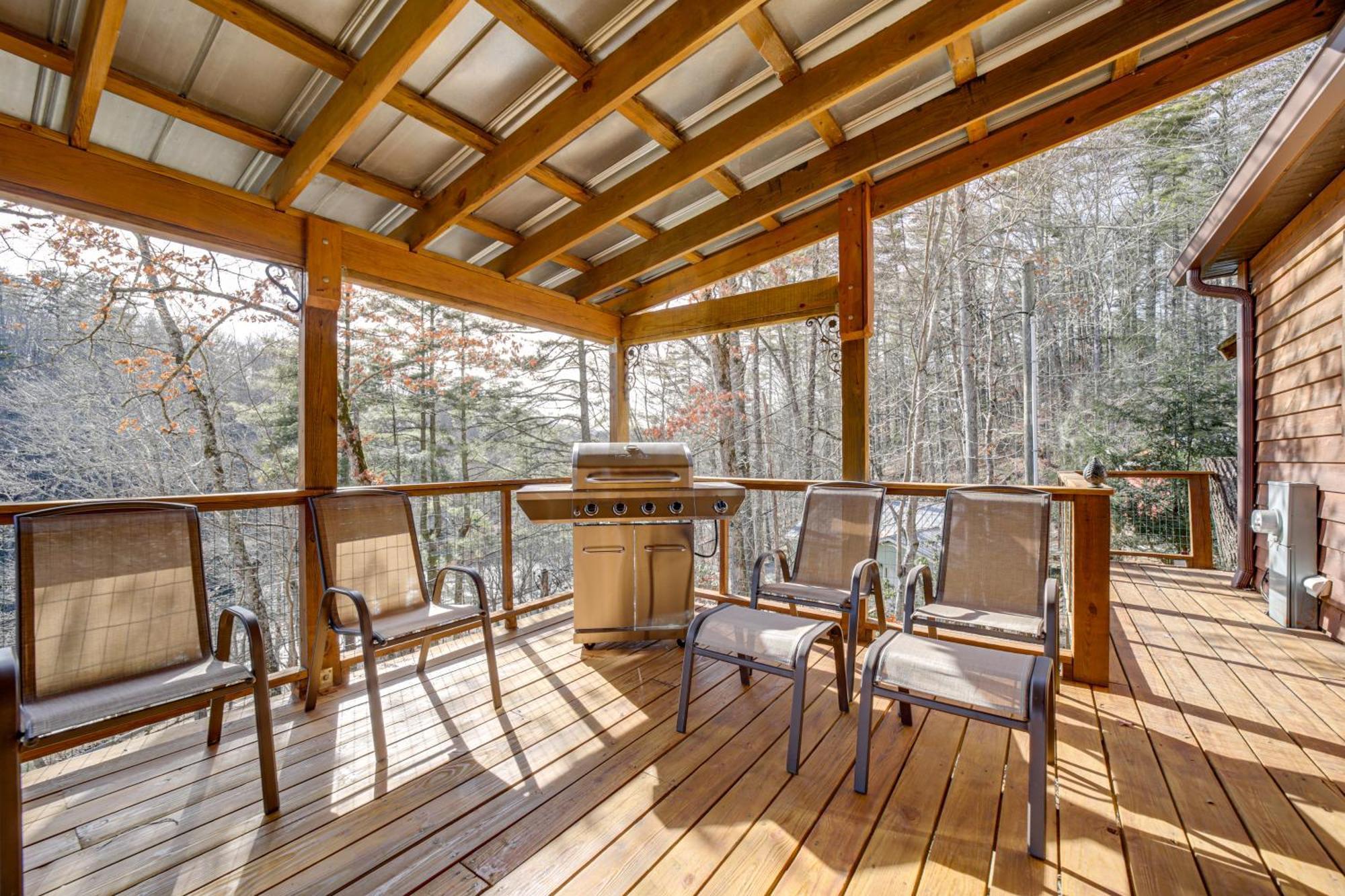 Lakeside Cashiers Cabin With Private Boat Dock! 쿨로우히 외부 사진